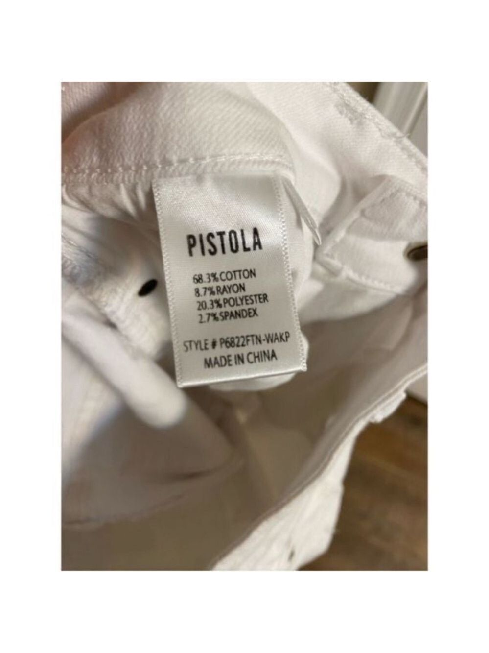 Pistola White Ankle Jeans distress 27 - Picture 5 of 5